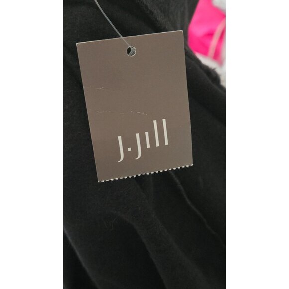 J Jill Pure Jill Charcoal Gray Cowl Neck Front Seam Sweatshirt Dress size L - Picture 6 of 8